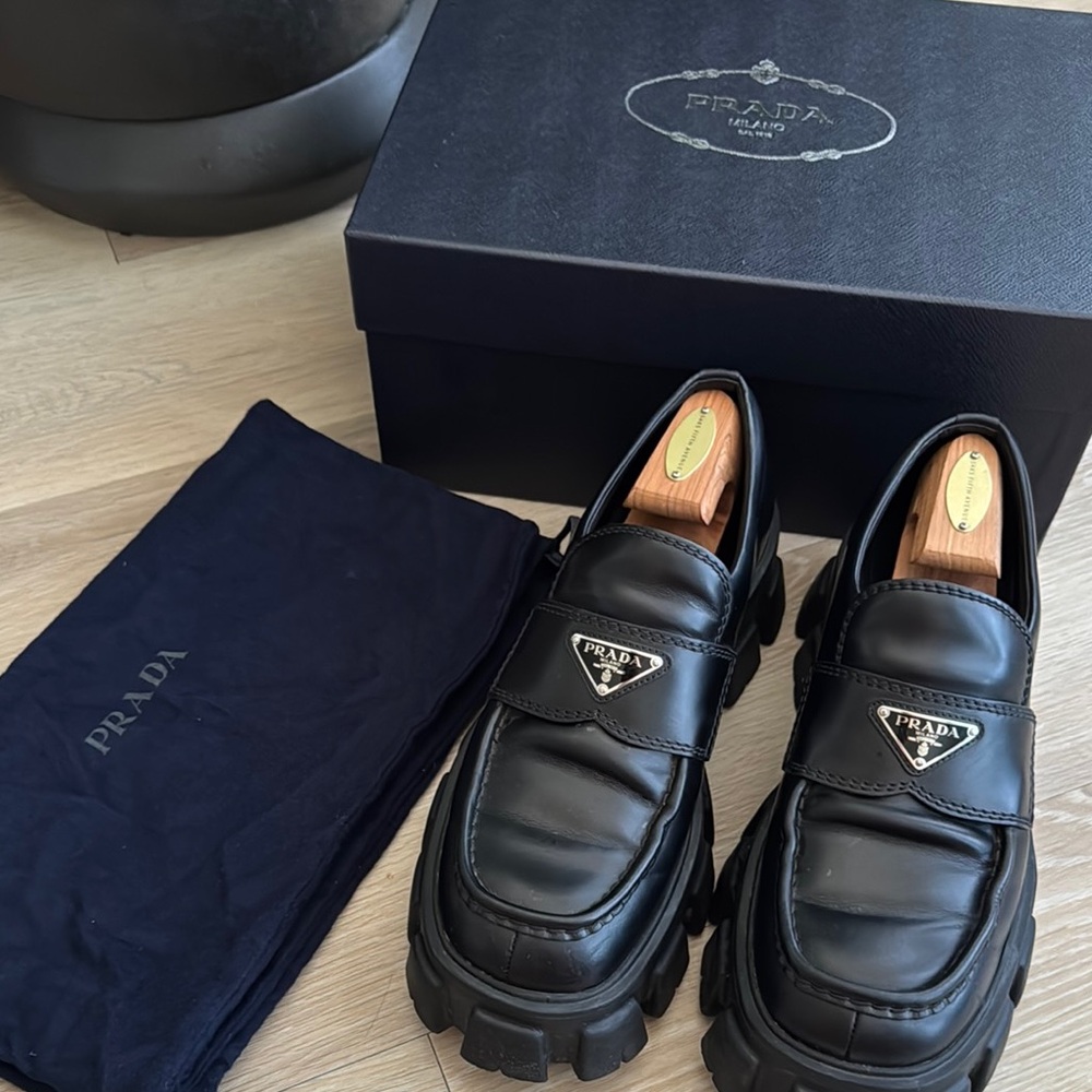 Prada Men's Black Loafers